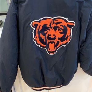 Retro Chicago Bears Reebok heavy jacket w/zip hood